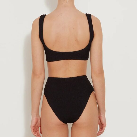 New Hunza G Jessica Navy Bikini 2 Piece Swimsuit Set NWT One Size - Picture 8 of 15